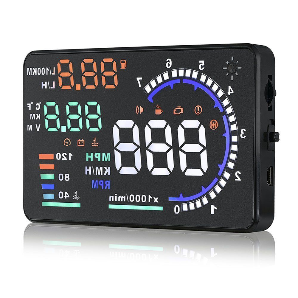 Arestech HUD 5.5 inches A8 OBD2 Windshield Head Up Display