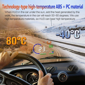 Arestech HUD 5.5 inches A8 OBD2 Windshield Head Up Display