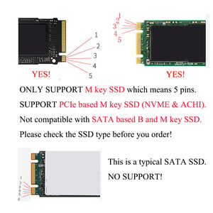 NVMe PCIe Adapter with Heat Sink, M.2 NVMe SSD to PCI Express 3.0 Adapter Card
