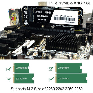 NVMe PCIe Adapter with Heat Sink, M.2 NVMe SSD to PCI Express 3.0 Adapter Card